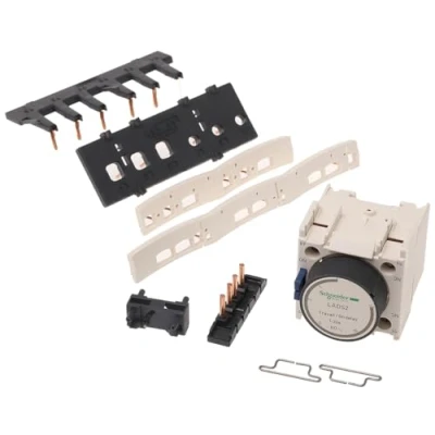 Image of Schneider Electric, Kit for assembling star delta starters, 3 x contactors LC1D09 D38 identical, with time delay block, LAD91217