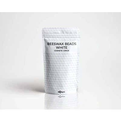 Image of Mystic Moments Beeswax Beads White Cosmetic Grade 100g