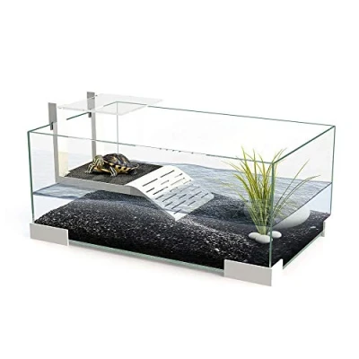 Image of Ciano Tartarium 40 Turtle Terrapin Reptile Glass Tank with Ramp
