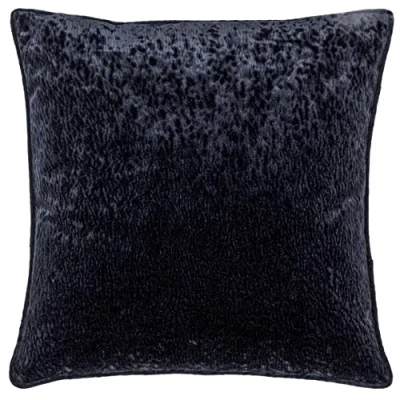 Image of Paoletti Ripple Cushion Cover,Black,50 x 50cm