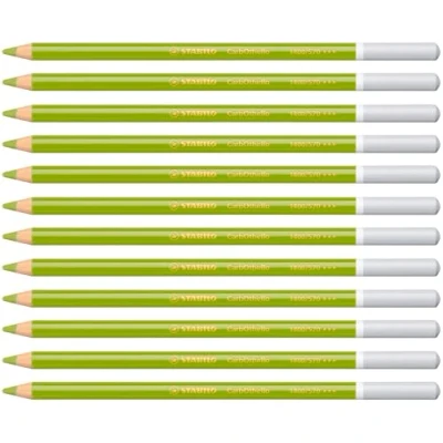 Image of Chalk Pastel Pencil STABILO CarbOthello Pack of 12 Leaf Green Middle