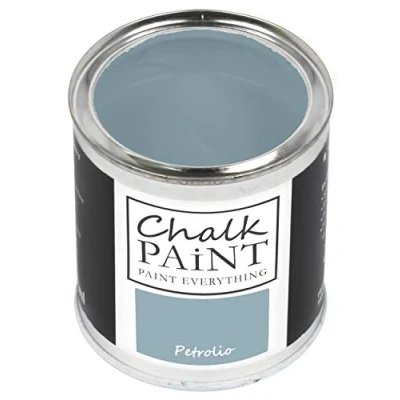 Image of Chalk Paint Everything® Petrolio (Petrol Blue) 250 ml Water Based for Shabby Chic Furniture, Décor, and Upcycling Projects Non Toxic, Easy to Apply