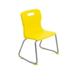Image of Titan Skid Base Chair Size 3 350mm Seat Height Yellow T23 Y
