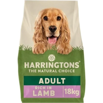 Image of Harringtons Complete Dry Adult Dog Food Lamb &amp; Rice 18 kg Made with All Natural Ingredients