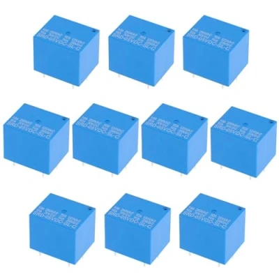 Image of ECSiNG 10PCS 5 Pin Terminals 5VDC Power Relay PC Board for Industrial Control Automotive Electronics Safety Systems Household Appliance SRD 05VDC SL C