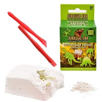 Image of Glow in the dark Dinosaur Dig Out Kit, Archaeology Skeleton Excavation Set a Realistic Digging Adventure, Educational Science Mining Toy for Children (Small Kit)