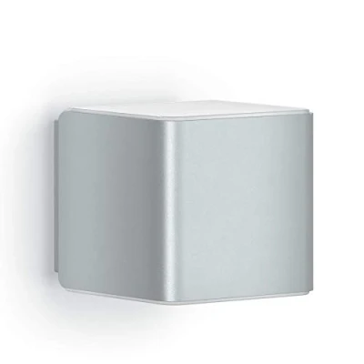 Image of Steinel Wall Light L 840 SC Silver, LED Outdoor Light, 160 Motion Detector, Networkable, can be Operated via App, 9.5 W
