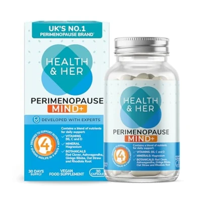 Image of Health &amp; Her Perimenopause Mind+ Multi Nutrient Support Supplement 30s