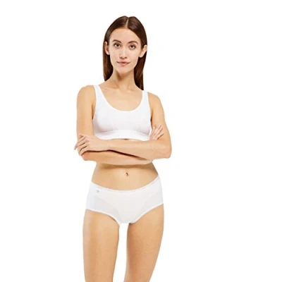 Image of 3 Pack White Basic Midi Briefs Ladies 10 Sloggi