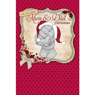 Image of Me to You Bear Best Mum &amp; Dad Christmas Card
