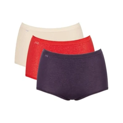 Image of Sloggi Women&#039;s Basic+ Maxi C3P Holiday Briefs, MULTI COLOUR, 14