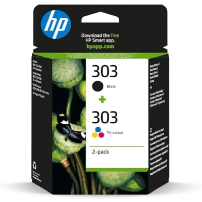 Image of HP 303 2 pack Black/Tri color Original Ink Cartridges