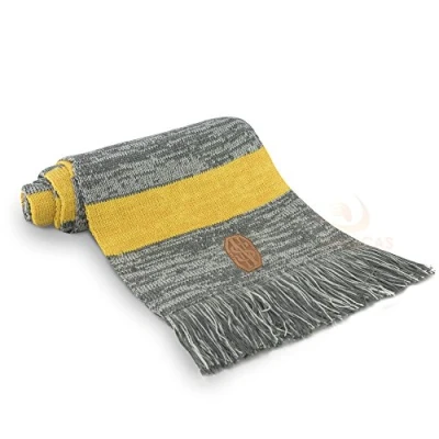 Image of Cinereplicas Harry Potter Scarf Ultra Soft Officially licensed Newt Scamander Fantastic Beats 190 cm Grey &amp; Yellow