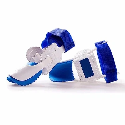 Image of Aquarius Unisex Orthopedic Foot Bunion Corrector and Straightener, White Blue One Size