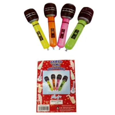 Image of Henbrandt 4 Inflatable Microphone Party Accessories