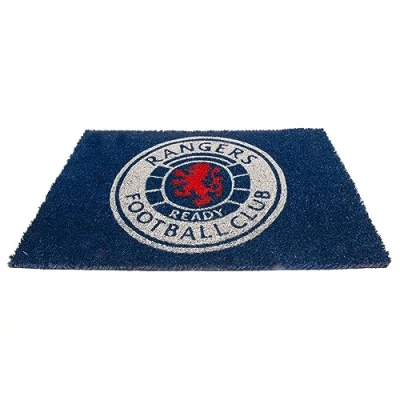 Image of Rangers FC Crest Door Mat (One Size) (Blue/Red/White)