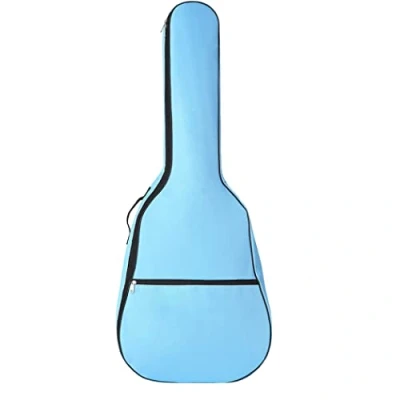 Image of Guitar Case Bag Acoustic Classical Gig Full Size 40 41 Inch Padded Protective Waterproof Cover Blue