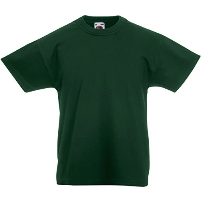 Image of Fruit of the Loom Original Children’s T Shirt 61 019 0 Green 8 Years