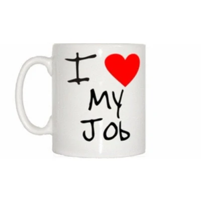 Image of TeeTreeDesigns I Love Heart My Job Mug