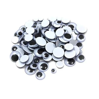 Image of G4GADGET 200 Googly Wiggly Wobbly Eyes Crafts NEW Mixed 3 Sizes