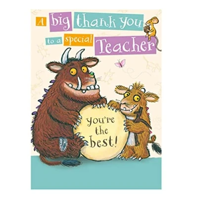 Image of Gruffalo Official Birthday Card, Thank You Teacher