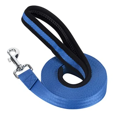 Image of Vivifying Training Lead for Dogs, 20FT/6M Long Nylon Line Dog Pet Tracking Obedience Leash (Blue)
