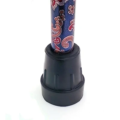 Image of Qty: 4X 16mm 5/8&quot; Heavy Duty Rubber Ferrules for Walking Sticks Black by Lifeswonderful®