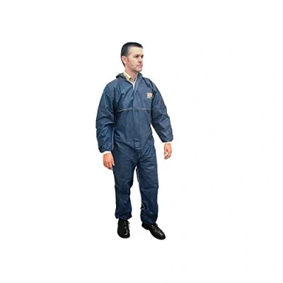 Image of Scan SCAWWDOL Disposable Overall Navy Large (100 108cm) , Blue