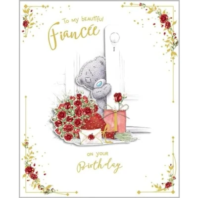 Image of Me To You Bear My Beautiful Fiancée On Your Birthday, Mixed,Size:8x10,ABD01006