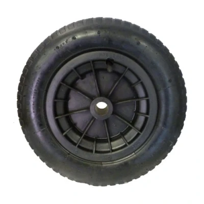 Image of 14&quot; (3.25/3.00 8) Pneumatic Wheelbarrow Wheel (BLACK) Launching Trolley With 3.25/3.00 8 Tyre