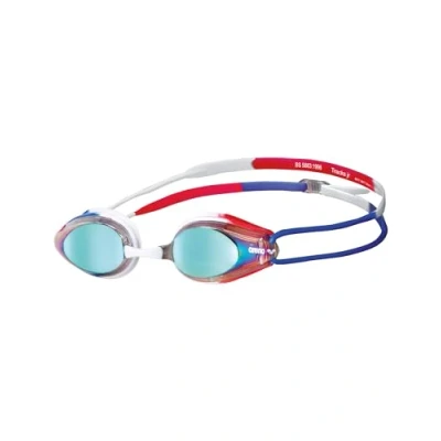 Image of Arena SWIM GOGGLE TRACKS MIRROR JUNIOR GOLD BLUE RED