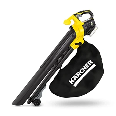 Image of Kärcher BLV 18 200 Cordless battery Blower Vac with mulching function, air speed: 200km/h, collection box volume: 45l, weight: 3.5kg, can be used 18v battery, without rechargeable