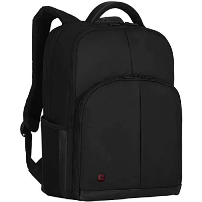 Image of WENGER Link 16 Laptop Backpack, Fits up to 16″ Laptop, 10″ Tablet, 21 l, Unisex, Ideal for Business Uni School Travel, Black