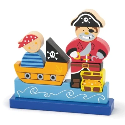 Image of Viga Toys 50077 Magnetic 3D Puzzle Pirate