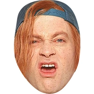 Image of FoxyPrinting Harry Enfield Teenager Celebrity Party Cardboard Face Mask Fancy Dress