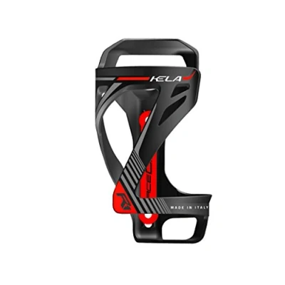 Image of RaceOne Kela Side Entry Water Bottle Cage for Bicycle Bottles in Black/Red