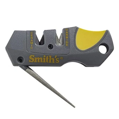 Image of SMITH&#039;S SINCE 1886 Pocket Pal Knife Sharpener, Gray and Yello, S