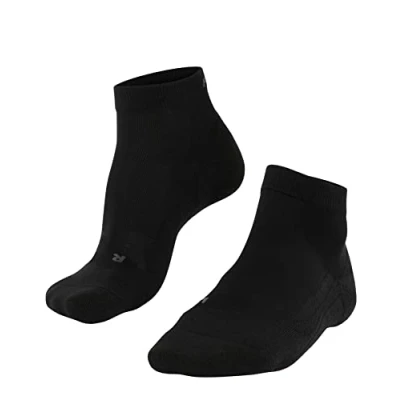 Image of FALKE Men&#039;s GO2 Short M SSO Cotton Anti Blister 1 Pair Golf Socks, Black (Black 3000), 8 9