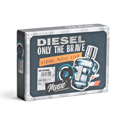 Image of Diesel Only The Brave Gift Set 125ml Eau de Toilette + 100ml Shower Gel 50ml