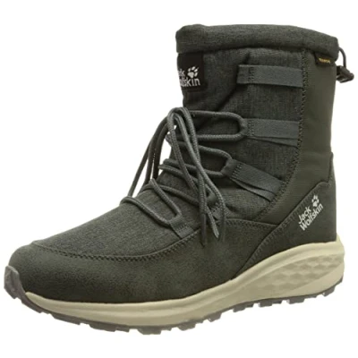 Image of Jack Wolfskin Women&#039;s Nevada Texapore Mid W Snow Boot, Dark Green Phantom, 6 UK