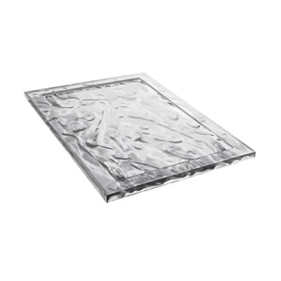 Image of Kartell Dune Tray, plastic, Crystal, 55 x 38 3 cm