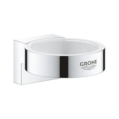 Image of GROHE Selection Holder for Use with Glass Or Soap Dispenser, Concealed Fastening, Chrome 41027000