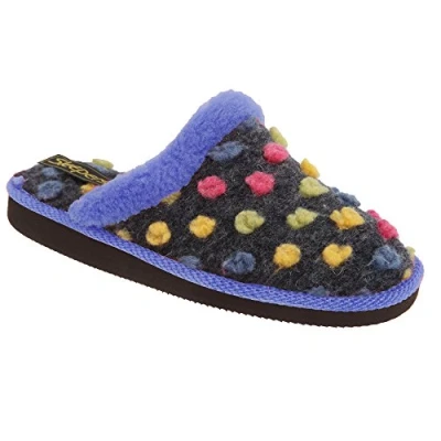 Image of Sleepers Womens Donna Superlight Thermal Mule Slippers Blue 6 UK