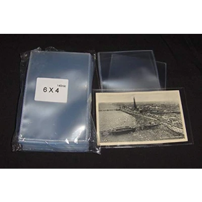 Image of 100 x Postcard Sleeves for Use with Vintage Postcards and Photographs