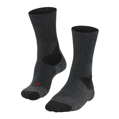 Image of FALKE Women&#039;s TKX Expedition W SO Wool Thick Anti Blister 1 Pair Hiking Socks, Grey (Asphalt Melange 3180) new, 5.5 6.5
