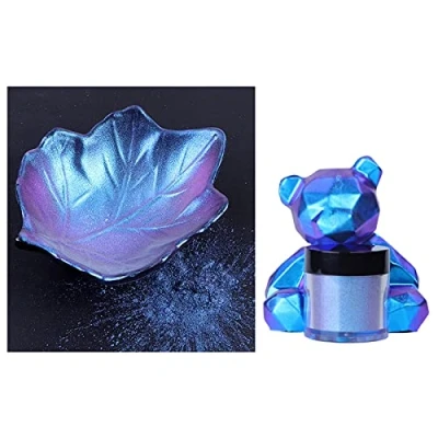 Image of 10 Colors Chameleon Powder Color Shift Mica Resin Pigment Nail Art Paint DIY Epoxy Crafts Holographic