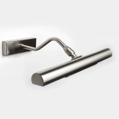 Image of Modern 28cm Picture Light in Brushed Chrome LED Compatible