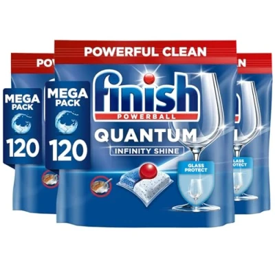 Image of Finish Quantum Infinity Shine Dishwasher Tablets Bulk (120 (Pack of 3), Regular)