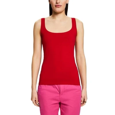 Image of ESPRIT Women&#039;s 993ee1k378 T Shirt, 610/Dark Red, M