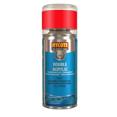 Image of Hycote Double Acrylic Aerosol Car Spray Paint Passion Red, 150 ml